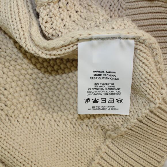 KarlAnthonyTowns XXL Nike Life Cable Knit Sweater Rattan DQ5176-206 NEW KAT - Picture 9 of 14